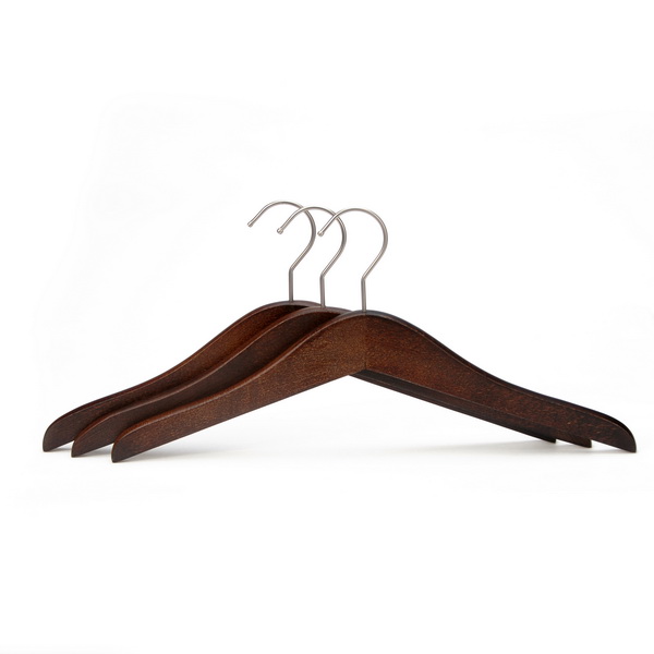 antislip gray lotus wood shirt hangers