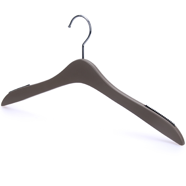 antislip gray lotus wood shirt hangers