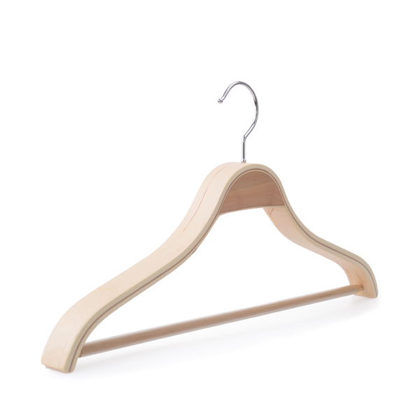 natural wooden laminated hanger wholesale 2