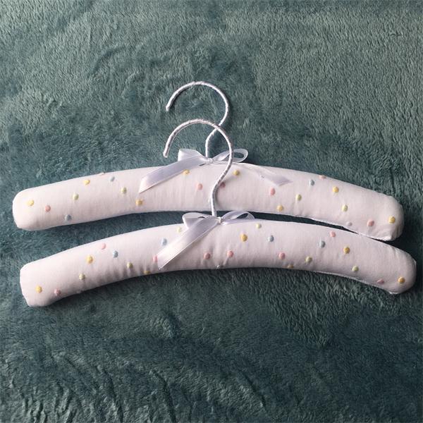Baby Embroidered Padded Hangers Cloth Hangers (1)