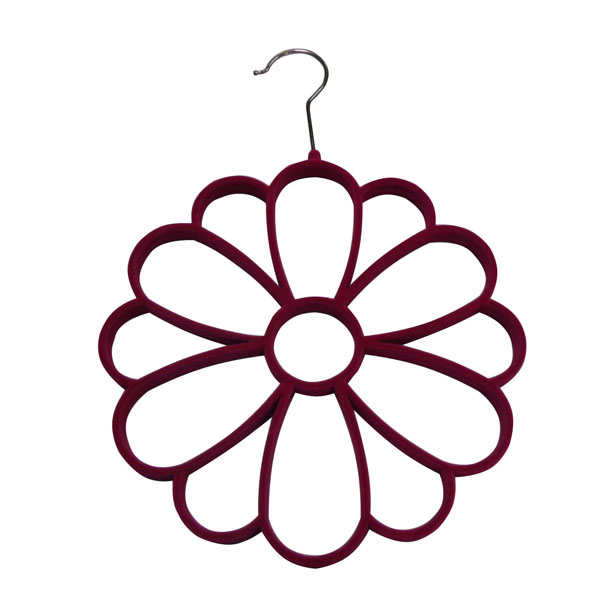 abs flower shap velvet wholesale plastic hangers