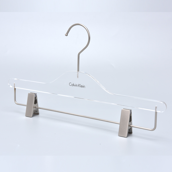 wholesale transparent Acrylic PANTS hangers 2